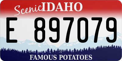 ID license plate E897079