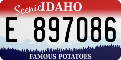 ID license plate E897086