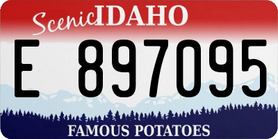 ID license plate E897095