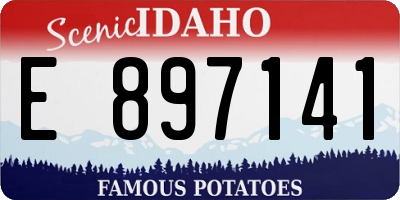 ID license plate E897141