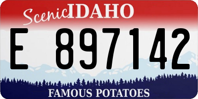 ID license plate E897142