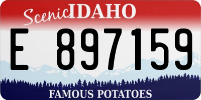 ID license plate E897159