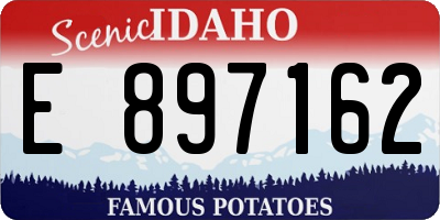 ID license plate E897162