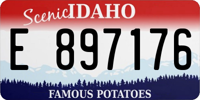 ID license plate E897176