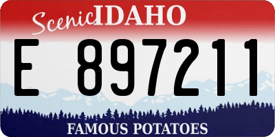 ID license plate E897211