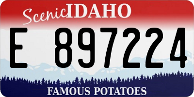 ID license plate E897224