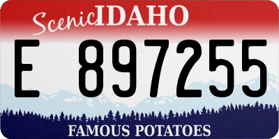 ID license plate E897255