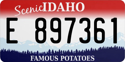 ID license plate E897361