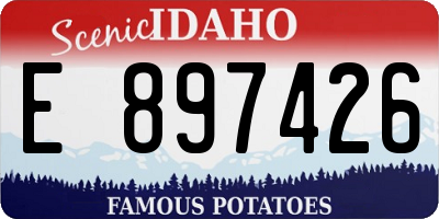 ID license plate E897426