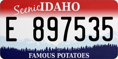 ID license plate E897535