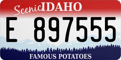 ID license plate E897555
