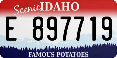 ID license plate E897719