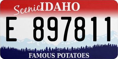 ID license plate E897811