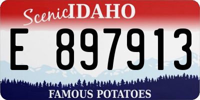 ID license plate E897913