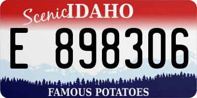 ID license plate E898306