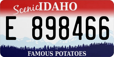 ID license plate E898466