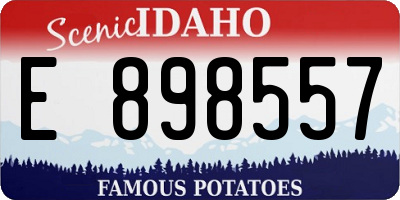 ID license plate E898557