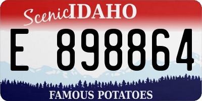 ID license plate E898864