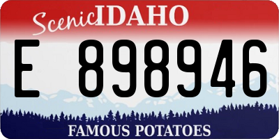ID license plate E898946