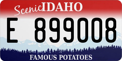 ID license plate E899008