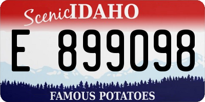 ID license plate E899098
