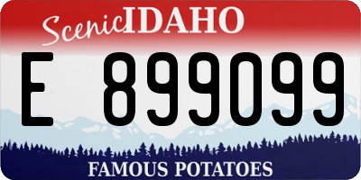 ID license plate E899099