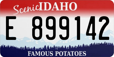 ID license plate E899142