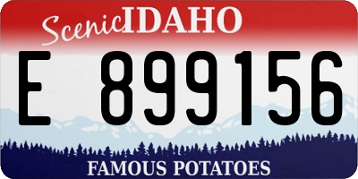 ID license plate E899156