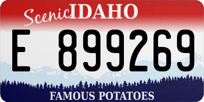ID license plate E899269