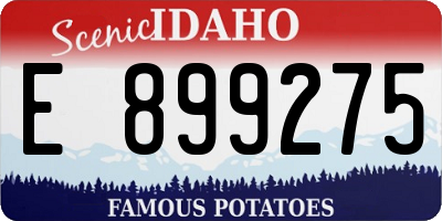 ID license plate E899275