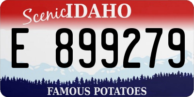 ID license plate E899279