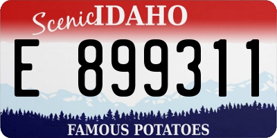 ID license plate E899311