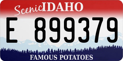 ID license plate E899379