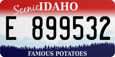 ID license plate E899532