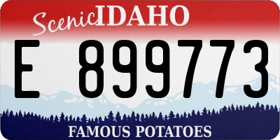 ID license plate E899773