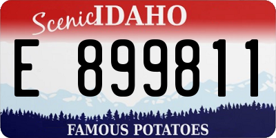 ID license plate E899811