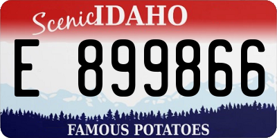 ID license plate E899866