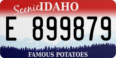 ID license plate E899879
