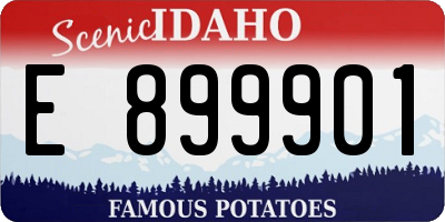ID license plate E899901
