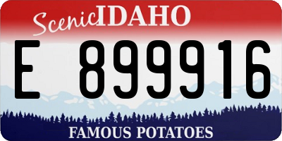 ID license plate E899916