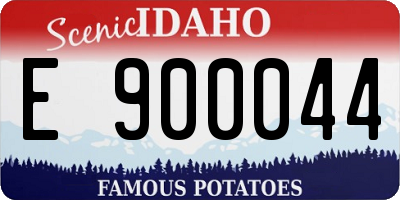 ID license plate E900044