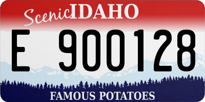 ID license plate E900128