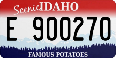 ID license plate E900270