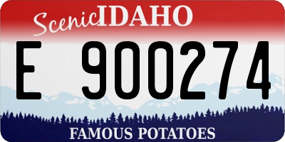 ID license plate E900274