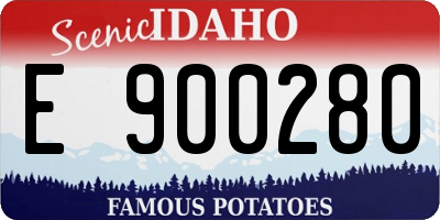 ID license plate E900280