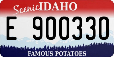ID license plate E900330