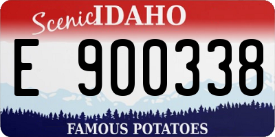 ID license plate E900338