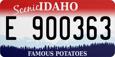 ID license plate E900363