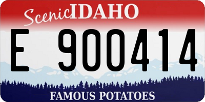 ID license plate E900414
