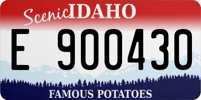 ID license plate E900430